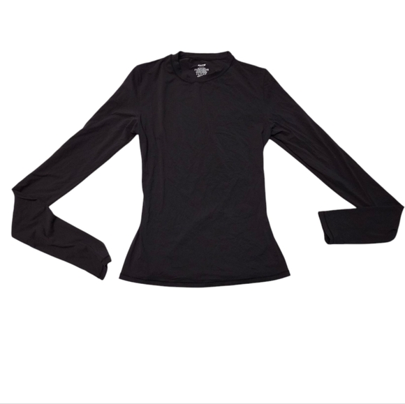 SKIMS FITS EVERYBODY LONG SLEEVE TSHIRT Top Shirt Onyx Black XSmall NWT - Picture 2 of 6
